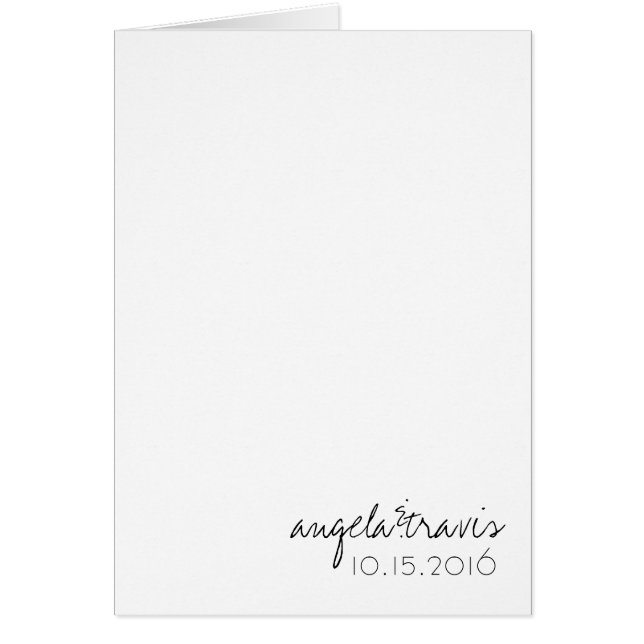 Wedding 'DAY OF' Agenda (Timeline) (Front)