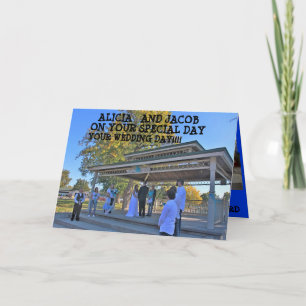 WEDDING DAY PHOTOS Greeting CARD