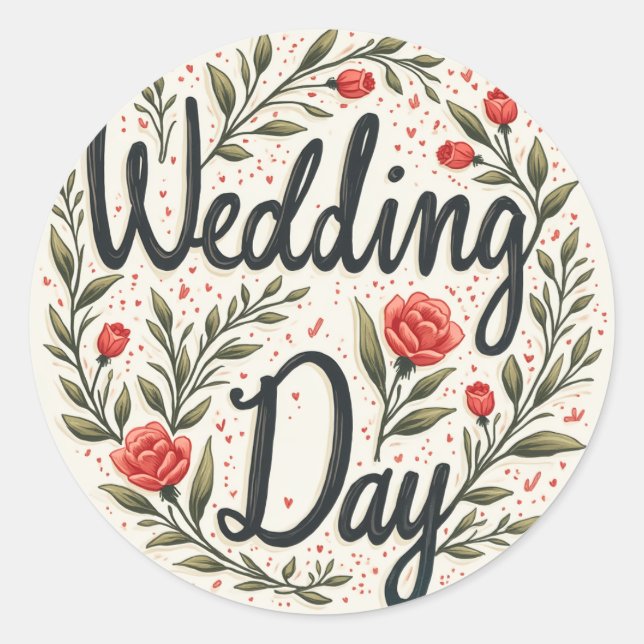 Wedding Day Stickers (Front)