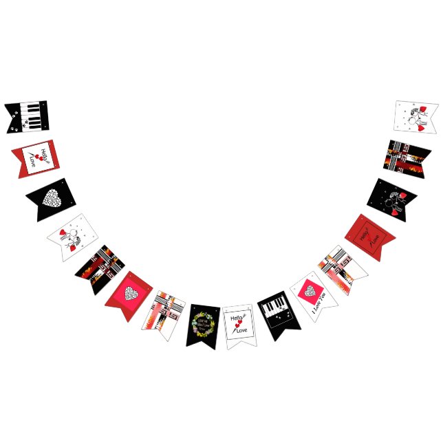 Wedding , day Valenine , love Bunting (All)