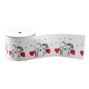 Wedding , day Valenine , love Grosgrain Ribbon