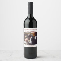 Wedding Day Wine Lover Guest Label