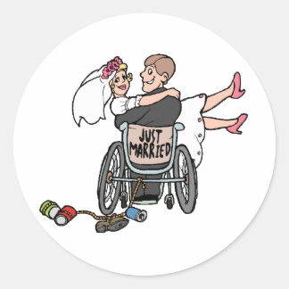Wedding Decorations 13 Classic Round Sticker