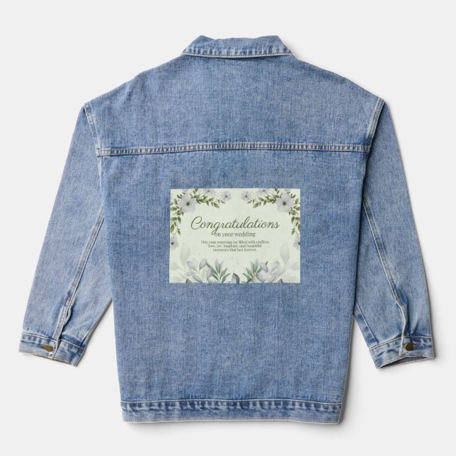 Wedding Denim Jackets TrendUp Personalise (Back)