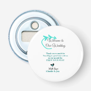 Wedding Destination celebration welcome travel  Bottle Opener