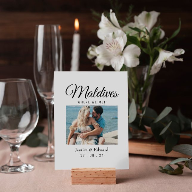 Wedding Destination Table Name Couple Travel Photo (Creator Uploaded)