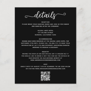 Wedding Details Enclosure Card