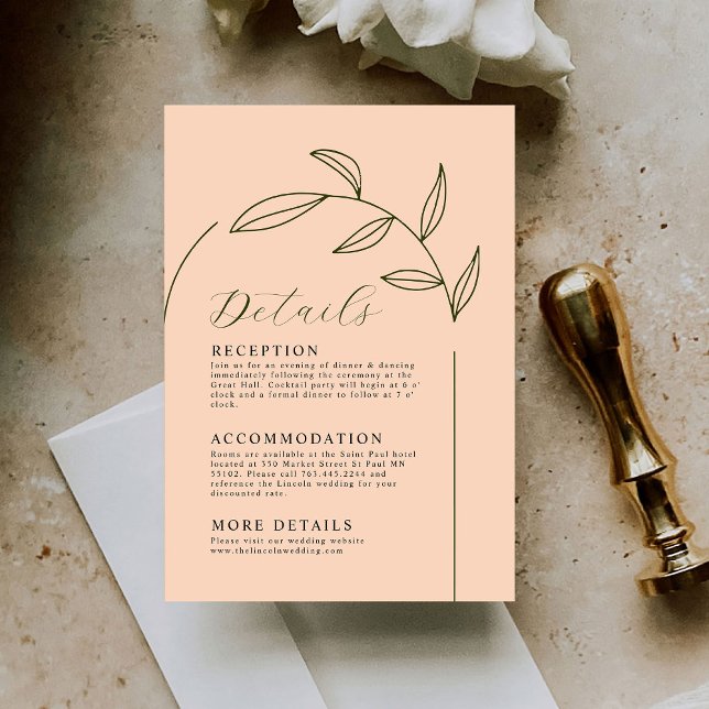 Wedding Details Enclosure Card (Creator Uploaded)