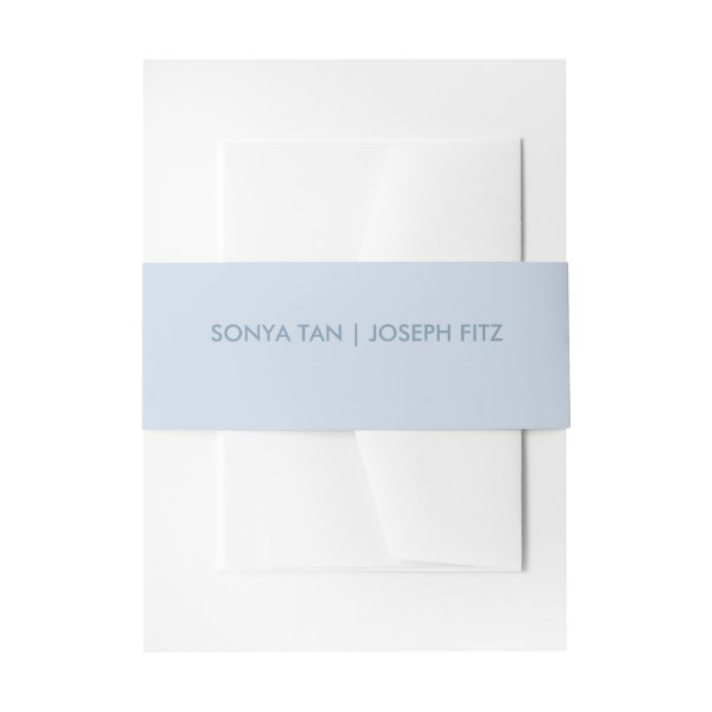  Wedding Details Modern Wedding  Invitation Belly  Band (Front Example)