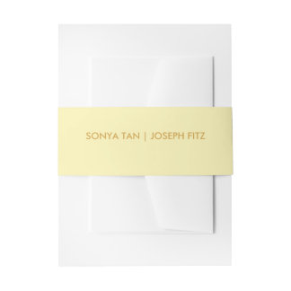  Wedding Details Modern Wedding  Invitation Belly  Band