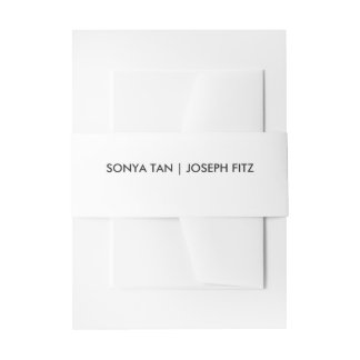  Wedding Details Modern Wedding  Invitation Belly  Band