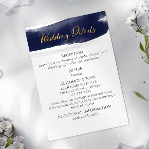 Wedding Details RSVP QR Code Enclosure Card