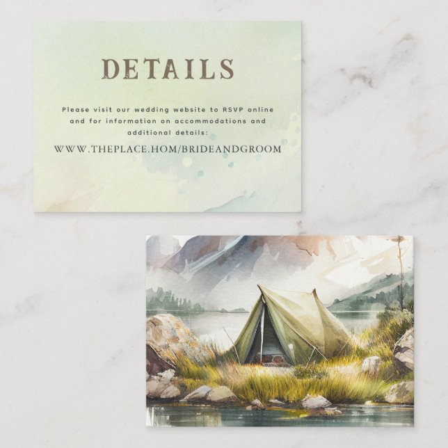 Wedding Details Small Enclosure Card (Front/Back)