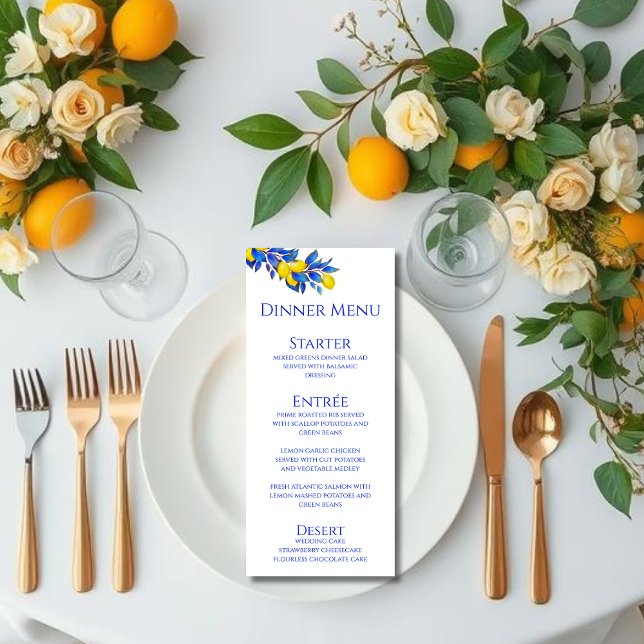 Wedding Dinner and Bar Menu-Lemons Menu (Wedding Dinner and Bar Menu-Lemons Menu )