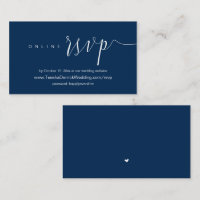 Wedding Dinner Invitation, Online RSVP
