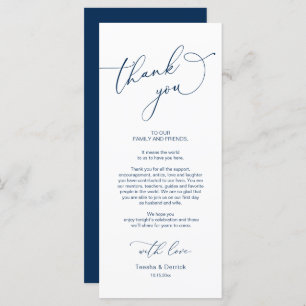 Wedding Dinner, Place Setting Thank You Card