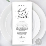 Wedding Dinner Place Setting Thank You Card<br><div class="desc">This is the Modern classy Black and white, Dinner Place Setting Thank You Cards. Share the love and show your appreciation to your guests, when they sit down at their seat and read this personalised charming thank you place setting card. It's a wonderful way to kick off your special day...</div>