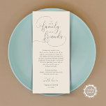 Wedding Dinner Place Setting Thank You Card<br><div class="desc">Share the love and show your appreciation to your guests, when they sit down at their seat and read this personalised charming thank you place card. It's a wonderful way to kick off your special day celebration! This card is sure to set the tone for an unforgettable event. The thank...</div>