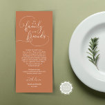 Wedding Dinner Place Setting Thank You Card<br><div class="desc">Share the love and show your appreciation to your guests, when they sit down at their seat and read this personalised charming thank you place card. It's a wonderful way to kick off your special day celebration! This card is sure to set the tone for an unforgettable event. The thank...</div>