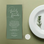 Wedding Dinner Place Setting Thank You Card<br><div class="desc">Share the love and show your appreciation to your guests, when they sit down at their seat and read this personalised charming thank you place card. It's a wonderful way to kick off your special day celebration! This card is sure to set the tone for an unforgettable event. The thank...</div>