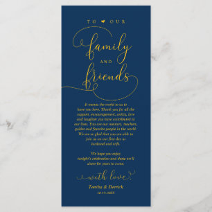 Wedding Dinner, Place Setting Thank You Card