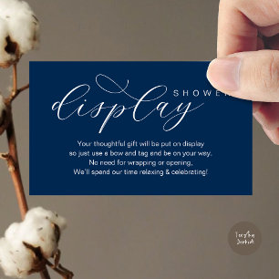 Wedding Display Shower, Modern elegance minimalist Enclosure Card