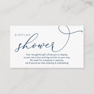 Wedding Display Shower, Modern Romantic Enclosure Card