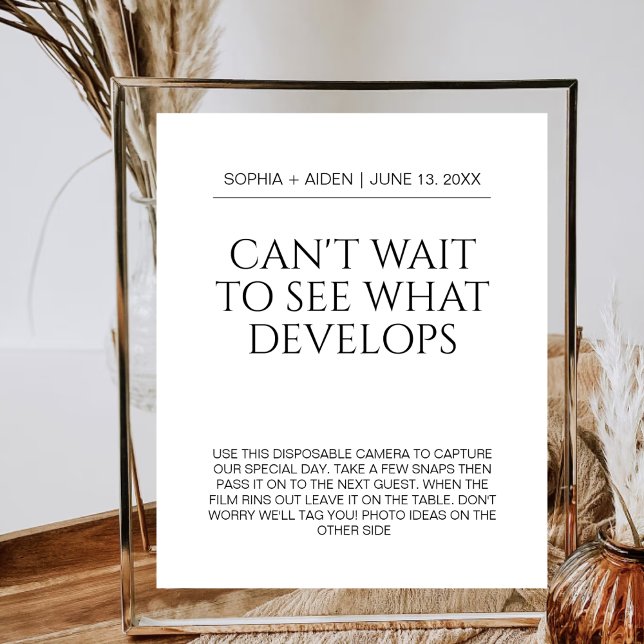 Wedding Disposable Camera Can't Wait To See What Poster (Creator Uploaded)