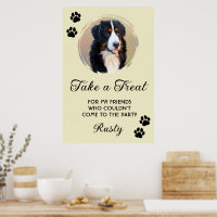Wedding Dog Biscuit Bar with Photo