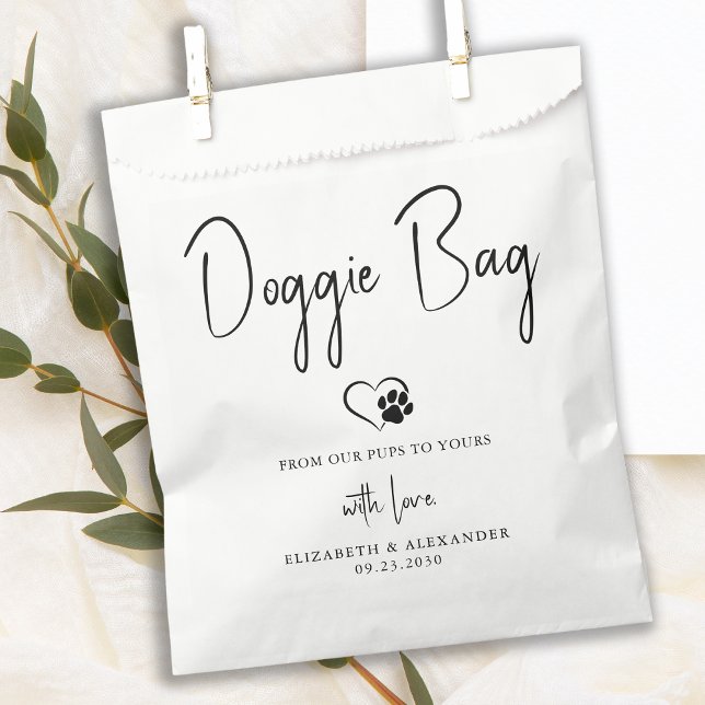 Wedding Doggie Treats Personalised Biscuit Bar Pet Favour Bags (Creator Uploaded)