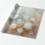Wedding Dove Wrapping Paper<br><div class="desc">🌿✨ Wedding Dove Floral ✨🌿 is an elegant and sophisticated design concept that features the serene imagery of a beautiful dove 🕊️ in flight, surrounded by delicate white flowers 🌸. The colour palette boasts luxurious shades of gold 💛, sophisticated grey, creamy white, and pure white 🤍, creating a timeless and...</div>