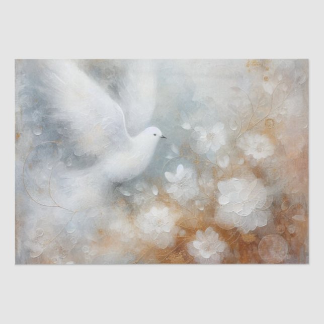 Wedding Dove Wrapping Tissue Paper (Front)