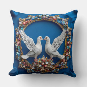 Wedding doves Art Peace & Harmony Wedding Cushion