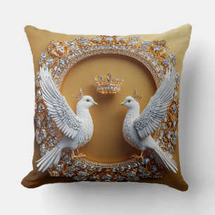 Wedding Doves Emotional Love Theme Cushion
