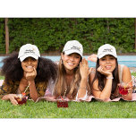 Wedding Dream Team, Bride, Bachelorette Party<br><div class="desc">Our "Wedding Dream Team" Baseball cap makes a great accessory for bridesmaids to take to a bachelorette party, a bridal shower, or simply enjoying a sunny day out among friends. Design features a simple, minimalist "Wedding Dream Team" typography and an illustration of two wedding rings intertwined with a red heart...</div>