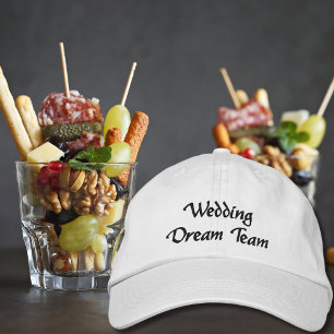 Wedding Dream Team,Bride,Bachelorette Personalized Embroidered Hat