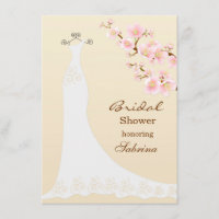 Wedding dres, chery blossom Bridal Shower
