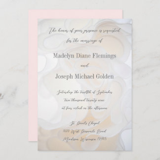 Wedding dress background - Wedding invitation