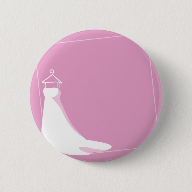 Wedding Dress: Beautify in pink 6 Cm Round Badge (Front)
