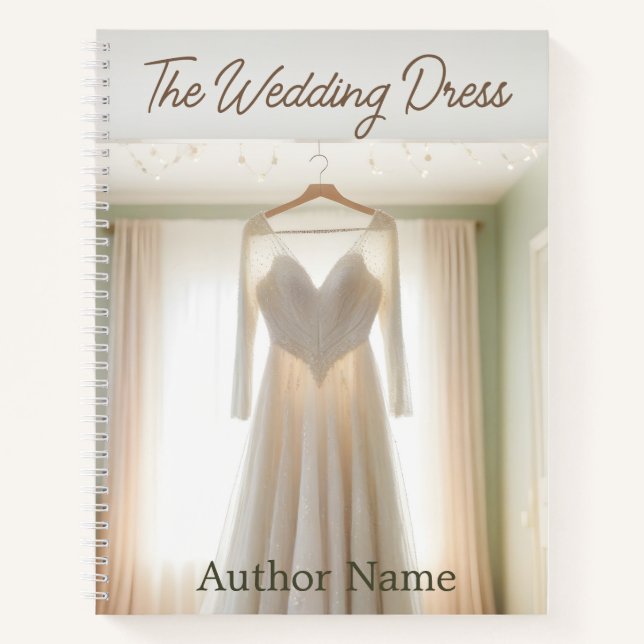 Wedding Dress Book Cover Inspiration Notebook (Front)