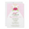 Wedding Dress Bridal Shower Invitation (pink)