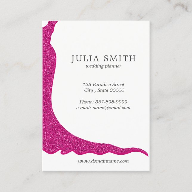 Wedding dress business card (Front)