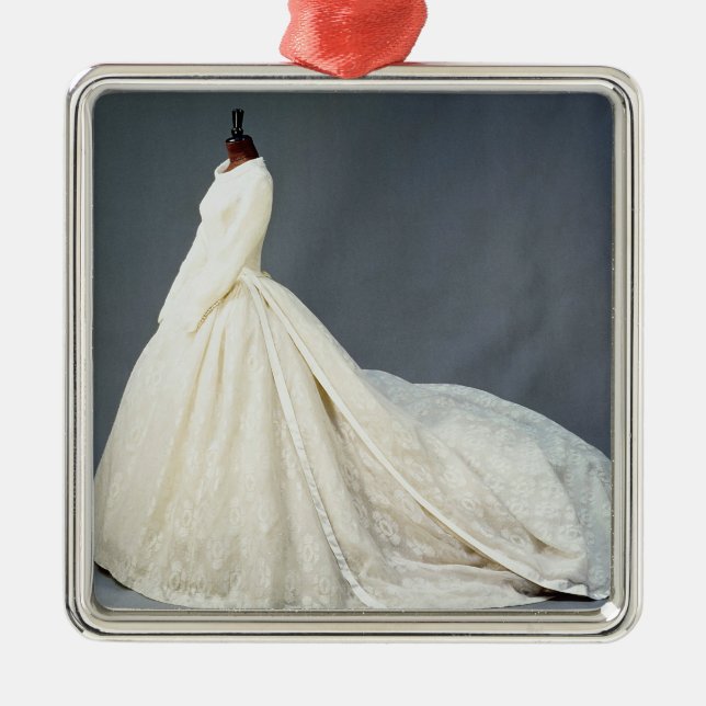 Wedding dress of Katharine Worsley Metal Tree Decoration (Front)