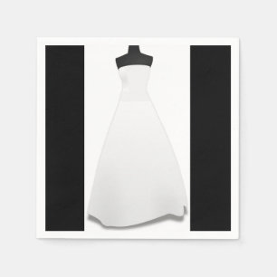 Wedding Dress Paper Napkins