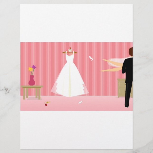 wedding dress pink stripe (Front)