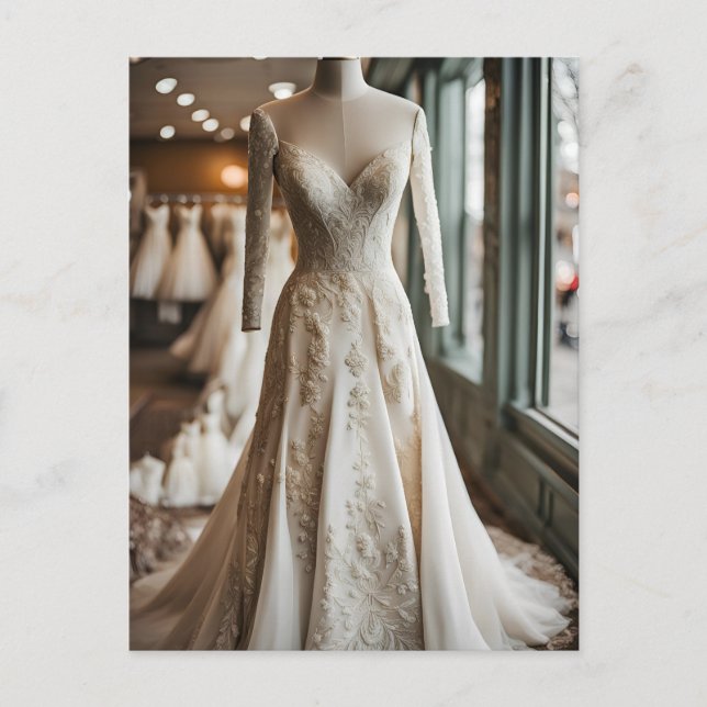 Wedding dress, Postcrossing Postcard (Front)