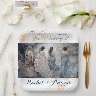 Wedding Dress Style  Paper Plate