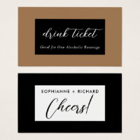 Wedding Drink Ticket