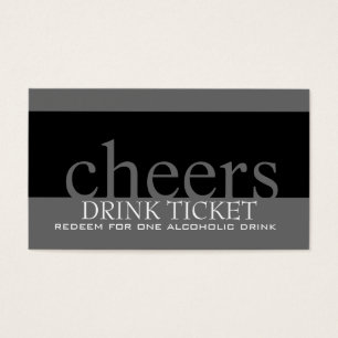 Wedding Drink Ticket for Reception