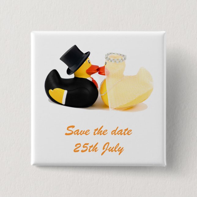 Wedding ducks 2 ... Badge (Front)